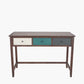 Loft Blue Multicoloured Pine Wood 3 Drawer Desk