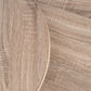 Atri S/2 Dark Oak Wood Veneer and Black Metal Side Tables