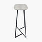 Ukiah Grey Oak Veneer and Black Metal Console Table