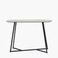 Ukiah Grey Oak Veneer and Black Metal Console Table