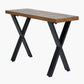 Lakota Recycled Wood and Brass Metal Console Table