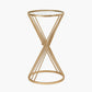 Liberty Glass and Gold Metal Small Side Table