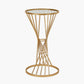 Liberty Glass and Gold Metal Small Side Table