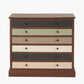 Loft Sage Multicoloured Pine Wood 6 Drawer Unit