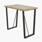 Marca Sand Wash Acacia Wood and Black Metal Bar Table