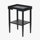 Marnie Black Wood Veneer Side Table