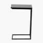 Soho Black Ash Veneer and Black Metal Supper Side Table