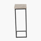Soho Concrete Effect and Black Metal Supper Side Table