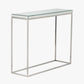 Elysee Mirrored Glass and Silver Metal Console Table