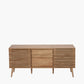 Larvik Natural Eucalyptus Wood 2 Door 2 Drawer Sideboard