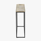 Franklin Gold Cast and Black Metal Console Table