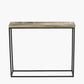 Franklin Gold Cast and Black Metal Console Table