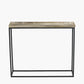 Franklin Gold Cast and Black Metal Console Table