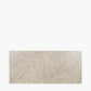 Marca Sand Wash Acacia Wood and Black Metal 8 Seater Dining Table