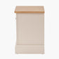 Fairford Parchment White Pine and Oak Wood 1 Drawer Unit