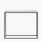 Kalani White Marble and Black Metal Rectangular Console Table