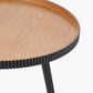 Hammond Natural and Black Pine Wood Coffee Table
