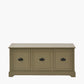 Croft Olive Pine Wood 3 Drawer Unit