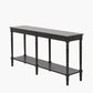 Heritage Black Pine Wood Large Console Table