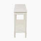 Heritage Elizabeth White Pine Wood Large Console Table