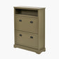 Croft Olive Pine Wood Shoe Storage Unit