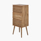 Larvik Natural Eucalyptus Wood 3 Drawer Tall Unit