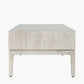 Gio White Sand Acacia Wood 2 Drawer Coffee Table