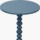 Margot Navy Wood Bobble Side Table