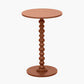 Margot Terracotta Wood Bobble Side Table