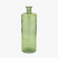 Forest Green Recycled Glass Bottle Vase Tall