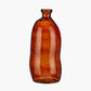 Pecan Brown Organic Shaped Recycled Glass Tall Vase
