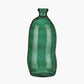 Sea Green Organic Shaped Recycled Glass Tall Vase
