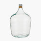 Clear Recycled Large Bottle Vase With A Raffia Wrapped Neck