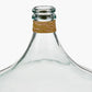 Clear Recycled Large Bottle Vase With A Raffia Wrapped Neck