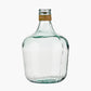 Clear Recycled Medium Bottle Vase With A Raffia Wrapped Neck