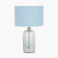 Chinon Glass Table Lamp Base and Shade Delft