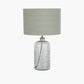 Chinon Glass Table Lamp Base and Shade Moss