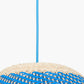 Brera Rattan Ceiling Pendant Cobalt
