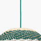 Brera Rattan Ceiling Pendant Emerald