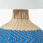 Brera Rattan Large Table Lamp Cobalt