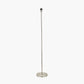 Sesvenna Brushed Silver Metal Stick Floor Lamp Base with Kyoto Flower 40cm Pleated Shade Cobalt