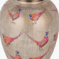 Pheasant Medium Glass Table Lamp Base with Edward 30cm Natural Linen Cylinder Lampshade