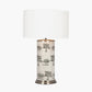 Guinea Fowl Large Cylinder Glass Table Lamp Base