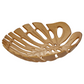 Prato Monstera Large Gold Finish Leaf Dish