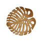Prato Monstera Large Gold Finish Leaf Dish