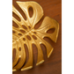 Prato Monstera Large Gold Finish Leaf Dish