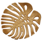 Prato Monstera Small Gold Finish Leaf Dish