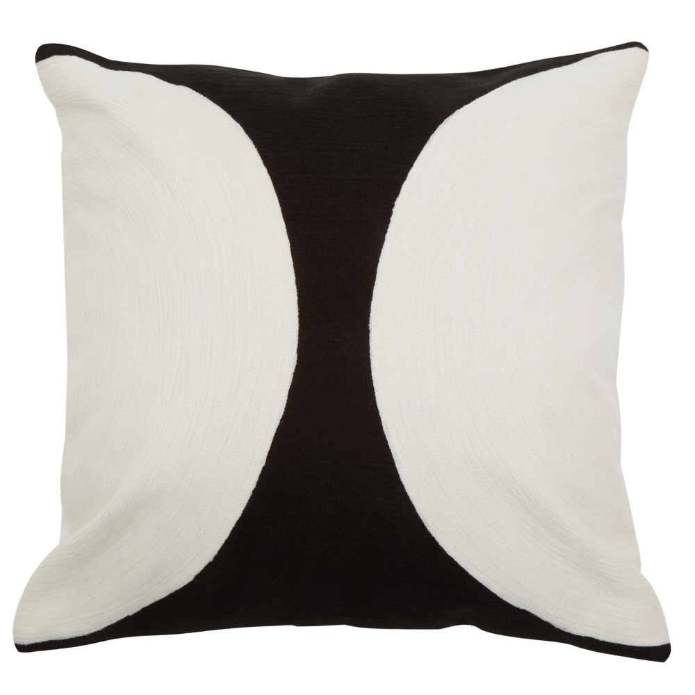 Bosie_Ozella_Black_And_White_Semi_Circular_Design_Cushion_interia.co.uk