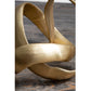 Prato Gold Finish Aluminium Knot Sculpture