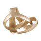 Prato Gold Finish Aluminium Knot Sculpture